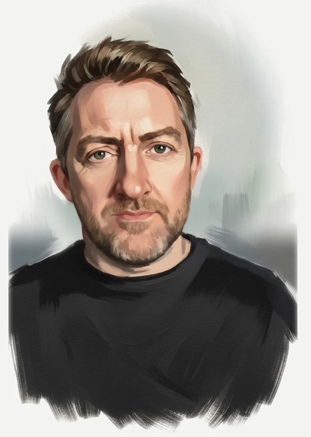 Painted portrait of Leigh Merritt